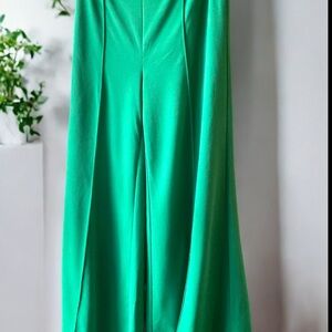 Fashion Nova Green Wide Leg Jumpsuit